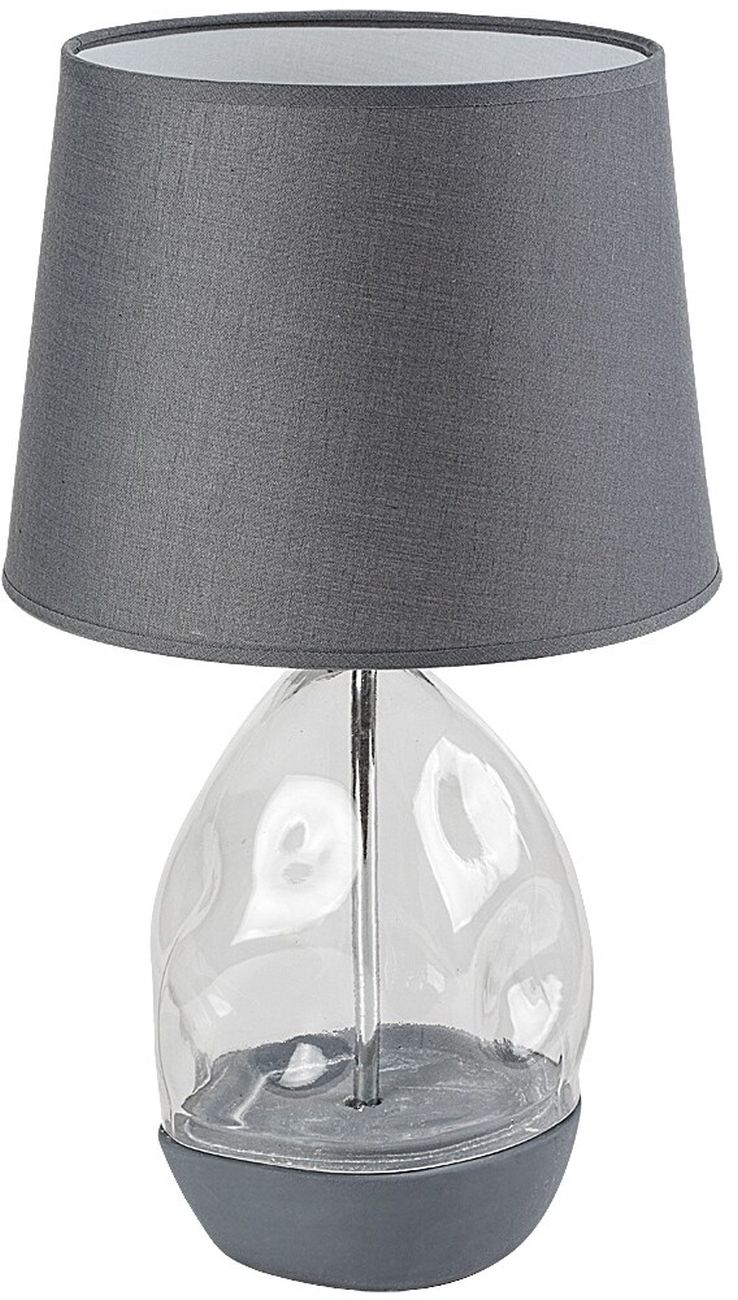 Rabalux Apolonia lámpara de sobremesa 1x40 W transparente-ceniza 74228