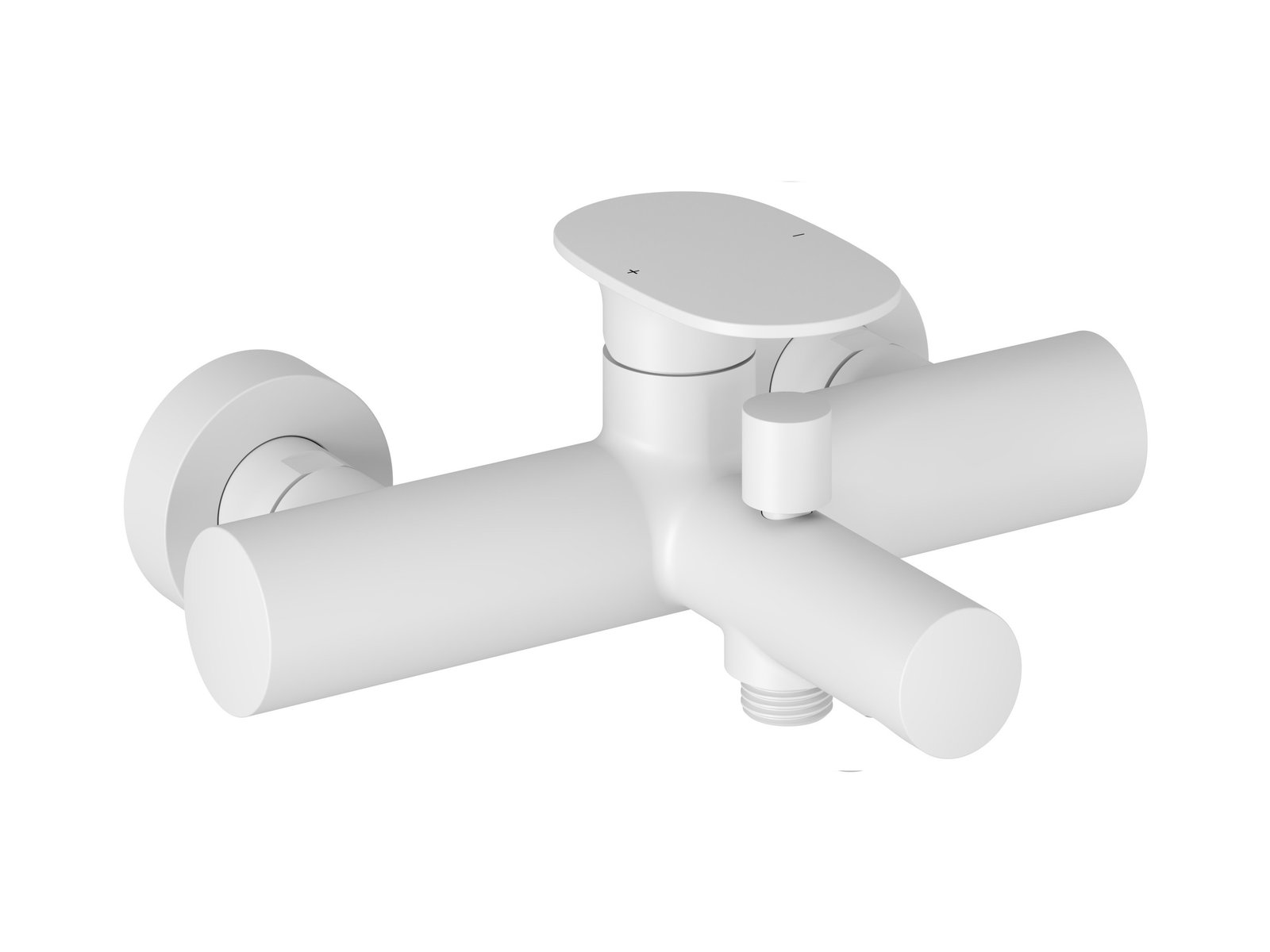 Ravak Spring grifo de bañera y ducha a pared blanco X070569