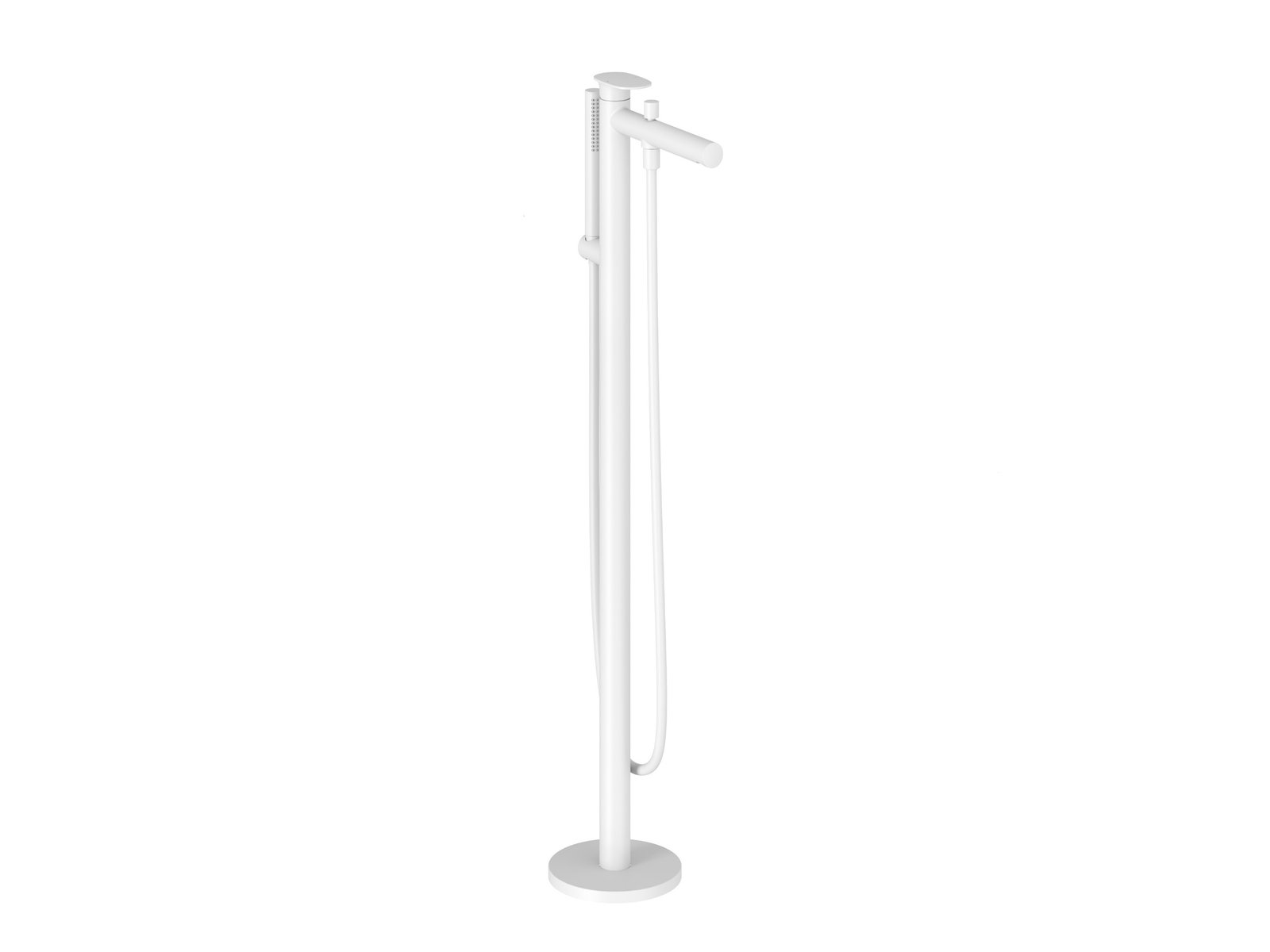 Ravak Spring grifo de bañera y ducha en suelo blanco X070578
