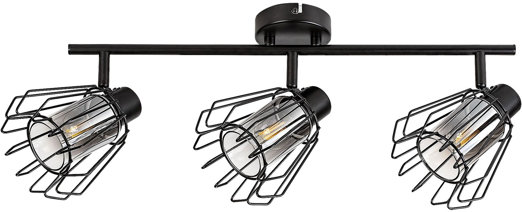 Rabalux Emerencia lámpara de techo 3x40 W negro-ahumado 73069