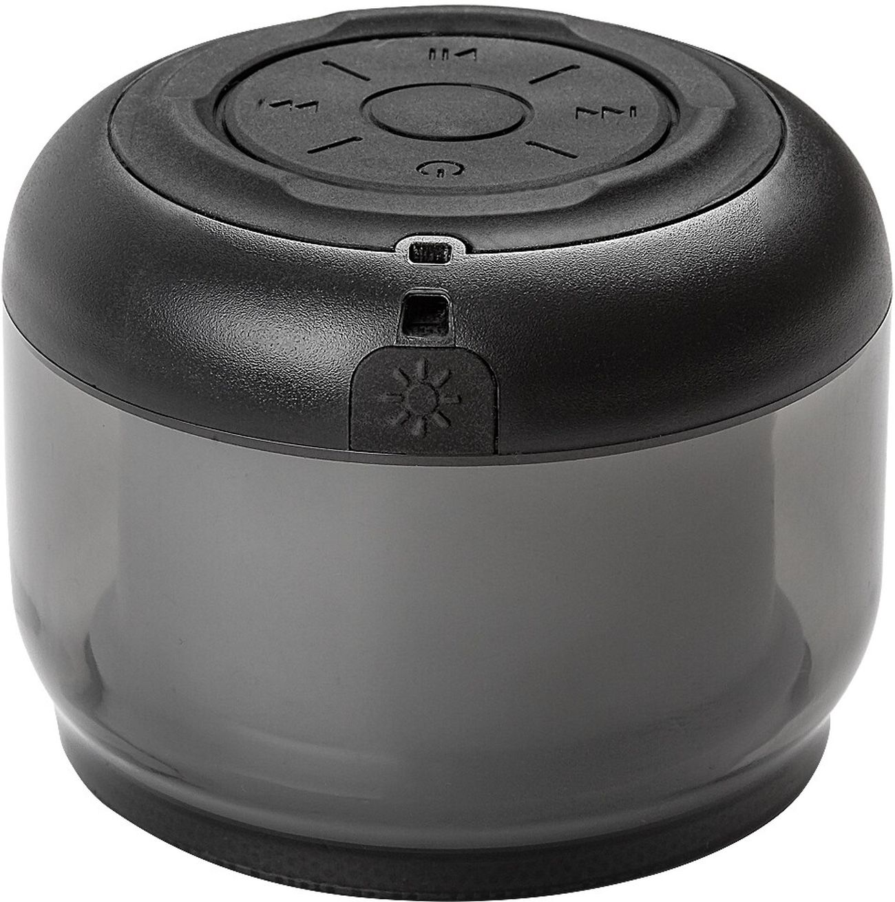 Rabalux Radelia lámpara de sobremesa 1x3 W negro-transparente 76110