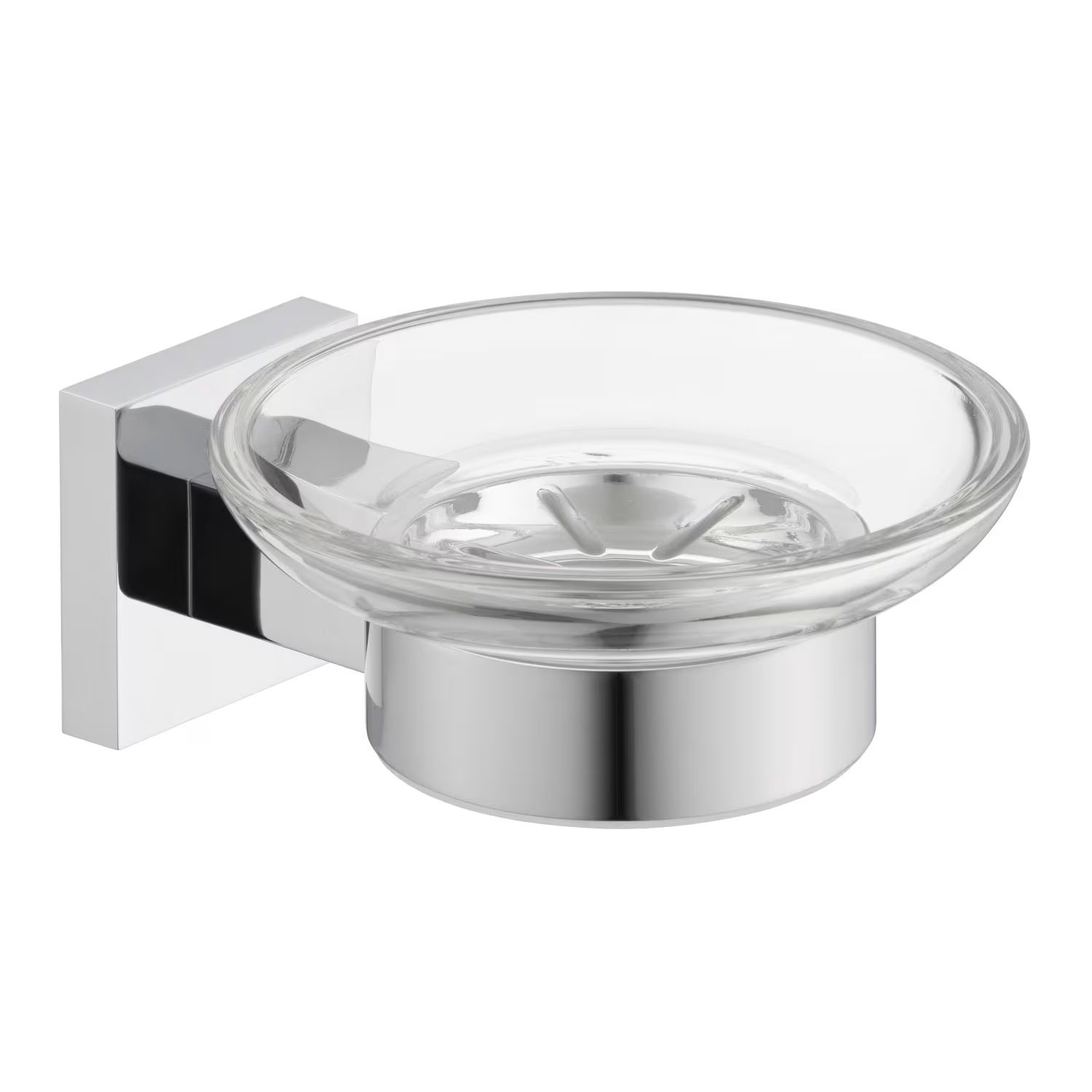 Kronenbach Quara jabonera de pared cromo-transparente 29.210.060.0005