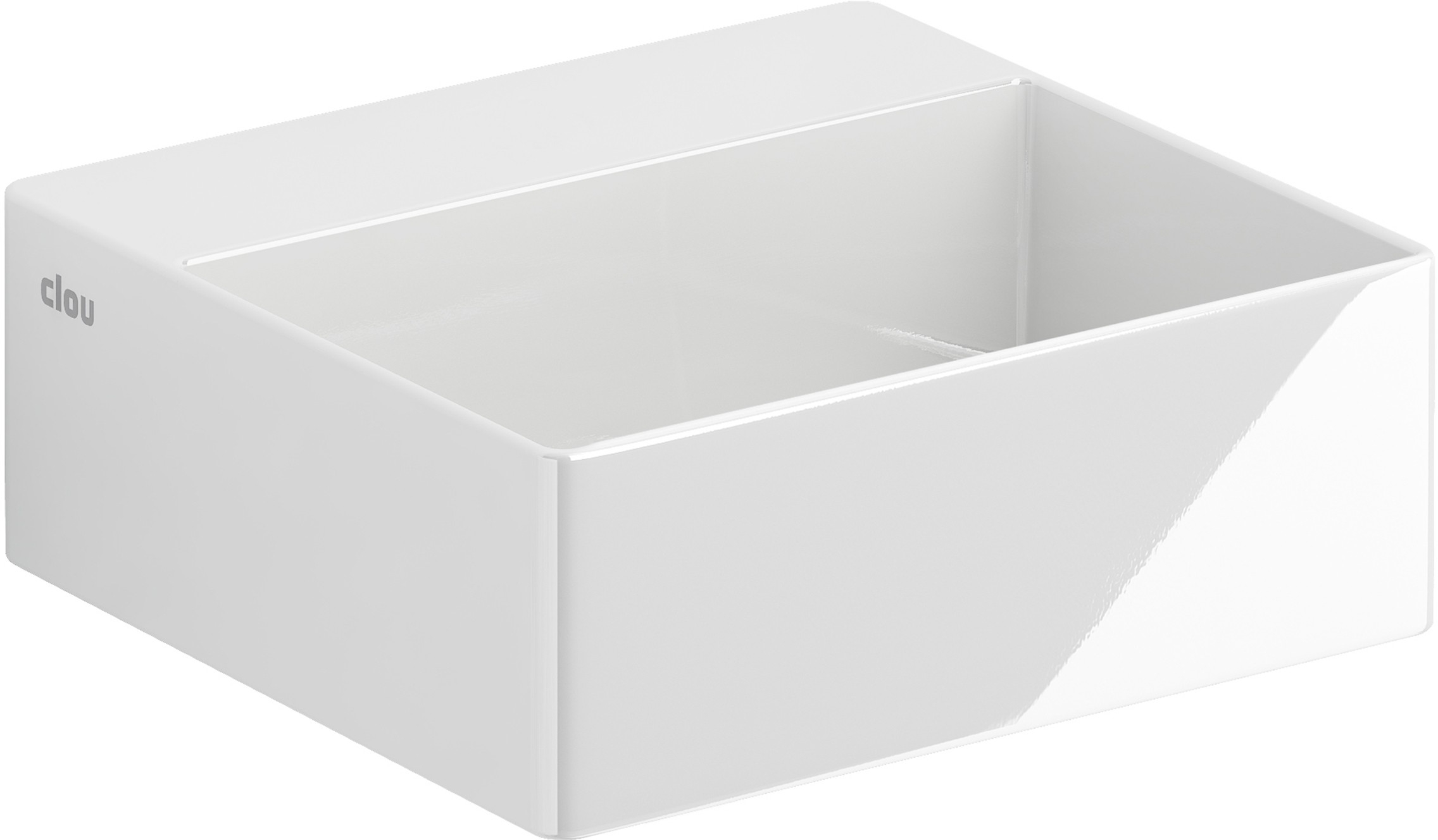 Clou New Flush lavabo 28x27 cm rectangular clásico-sobre encimera blanco CL/03.03410