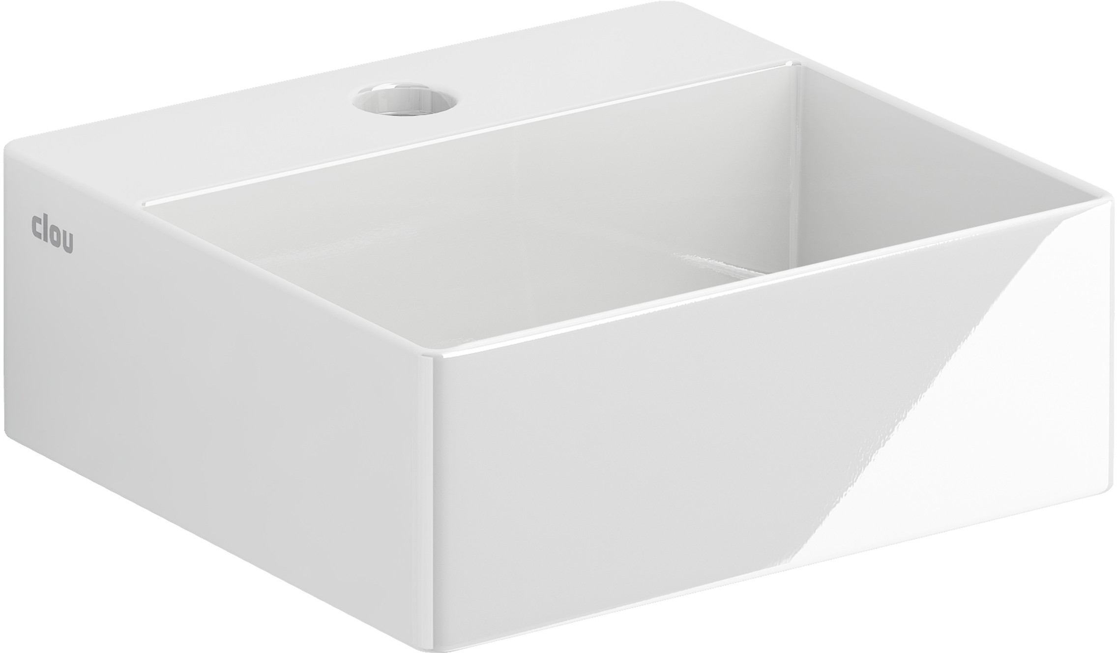 Clou New Flush lavabo 28x27 cm rectangular clásico-sobre encimera blanco CL/03.03410.01
