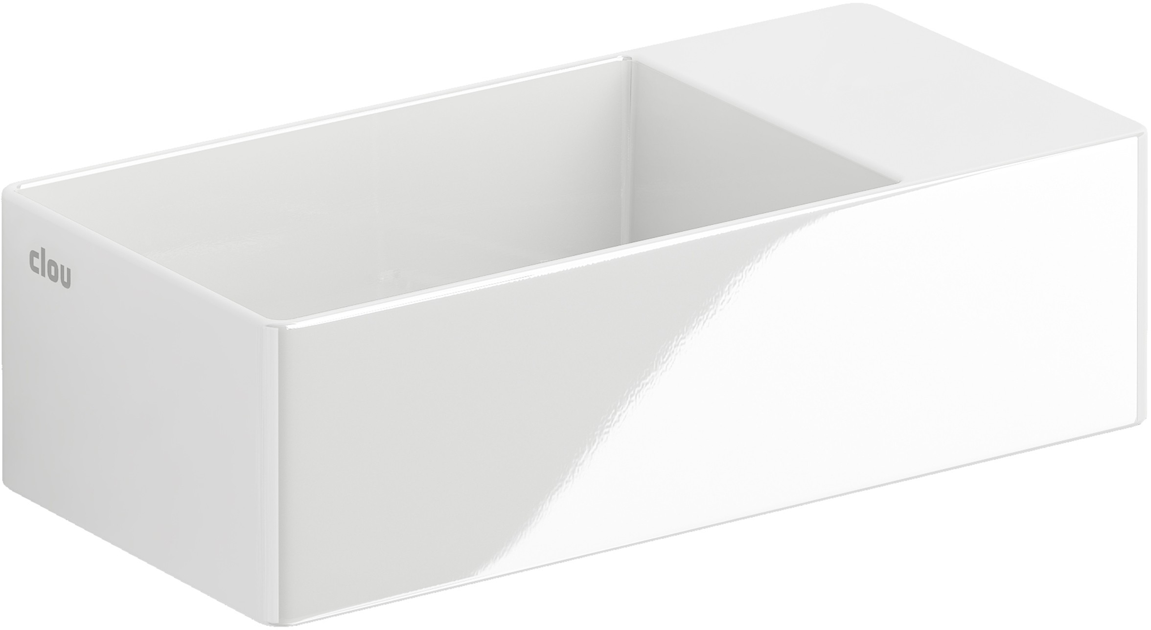 Clou New Flush lavabo 35x18 cm rectangular clásico-sobre encimera blanco CL/03.03430
