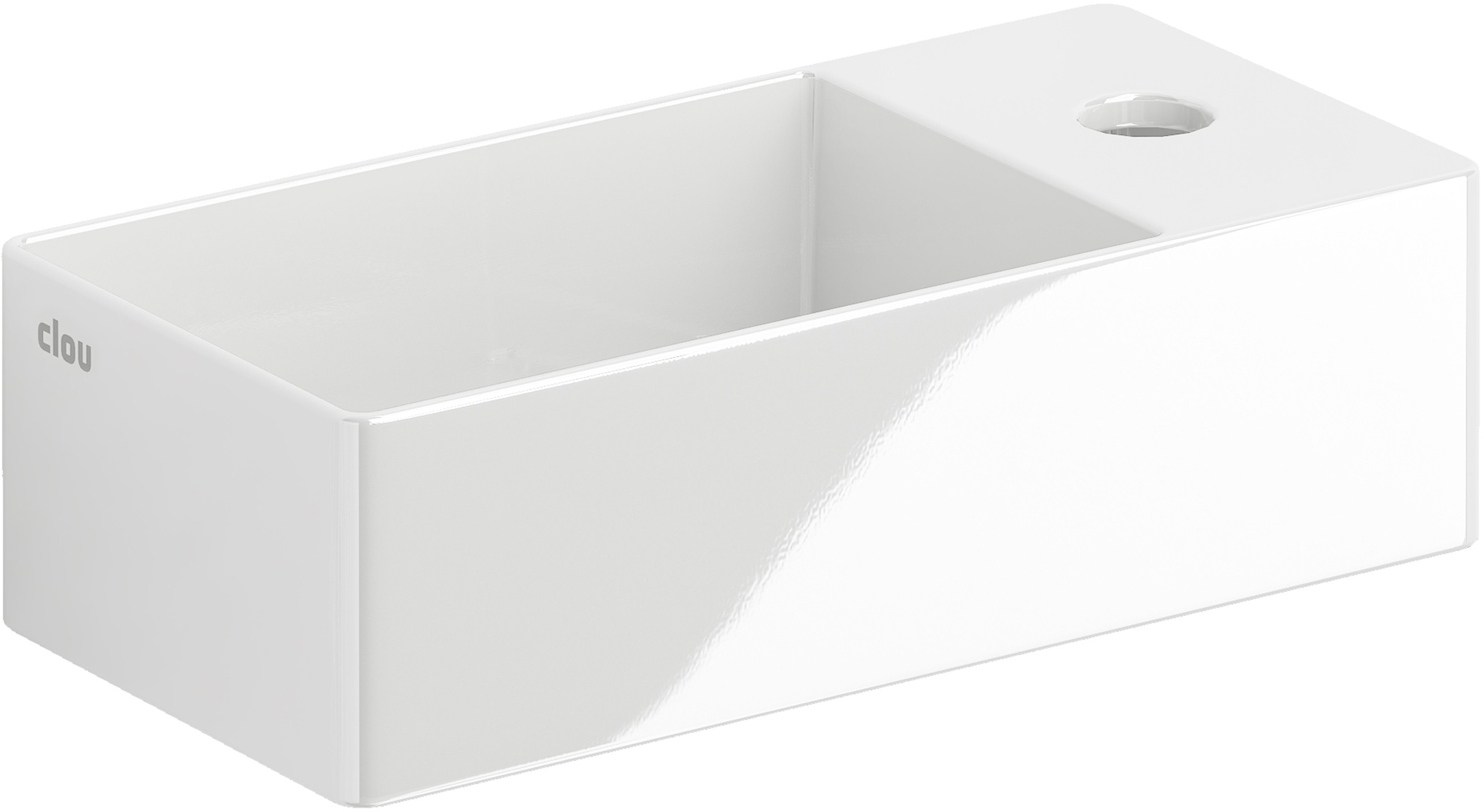 Clou New Flush lavabo 35x18 cm rectangular clásico-sobre encimera blanco CL/03.03430.01