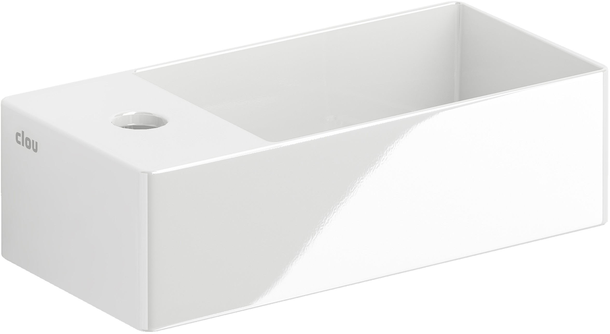 Clou New Flush lavabo 35x18 cm rectangular clásico-sobre encimera blanco CL/03.03432.01