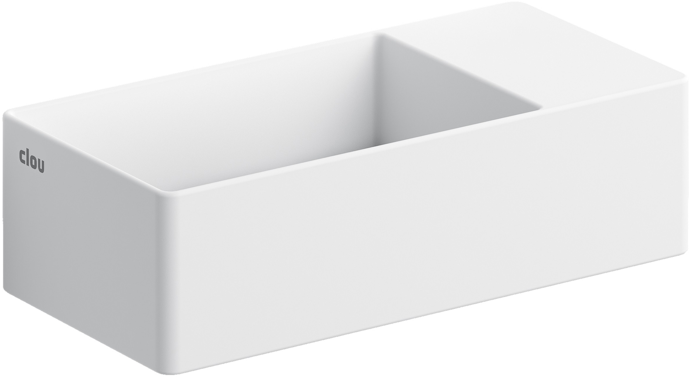 Clou New Flush lavabo 35x18 cm rectangular clásico-sobre encimera blanco CL/03.13430