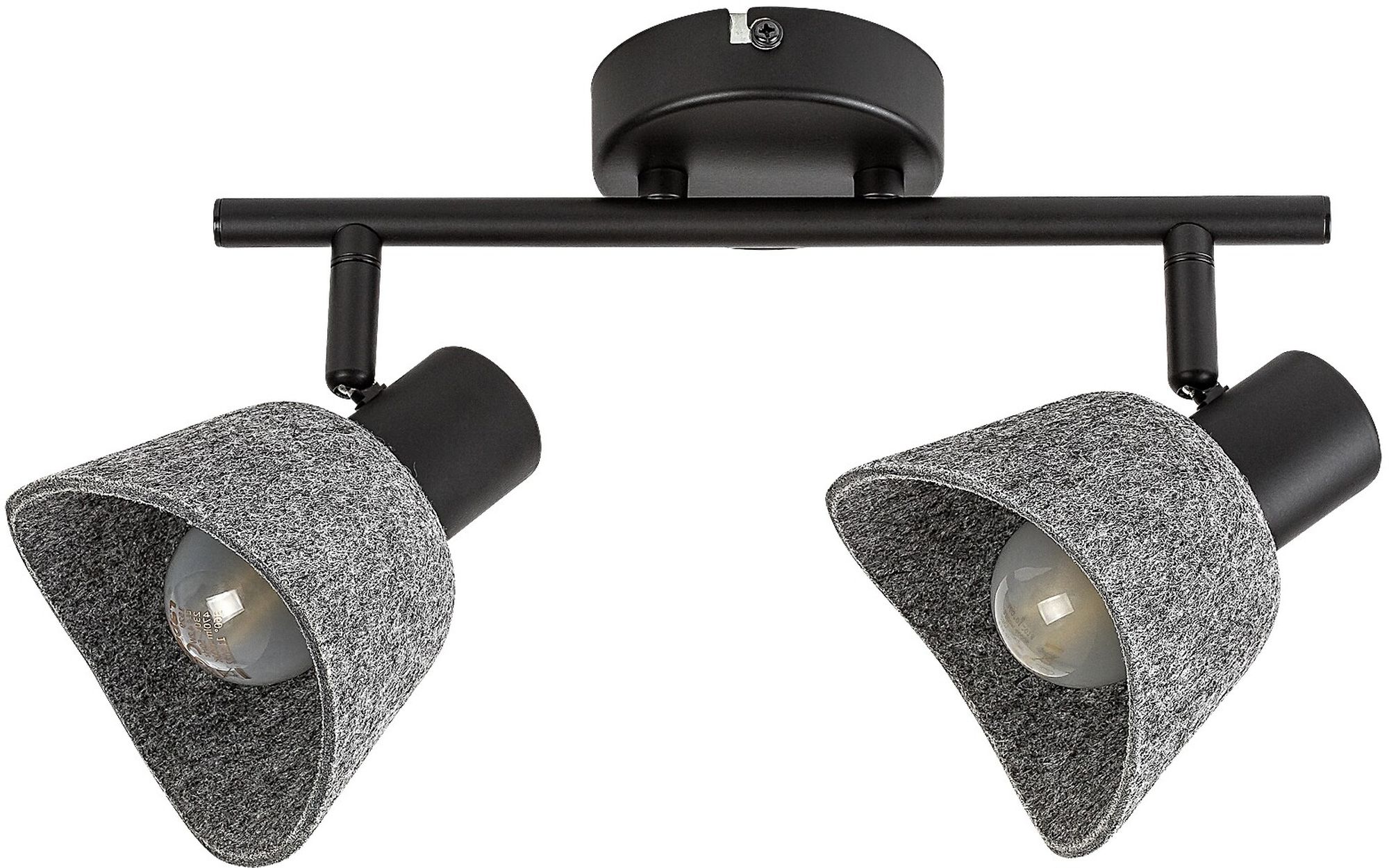 Rabalux Farelia lámpara de techo 2x10 W negro-gris 73006