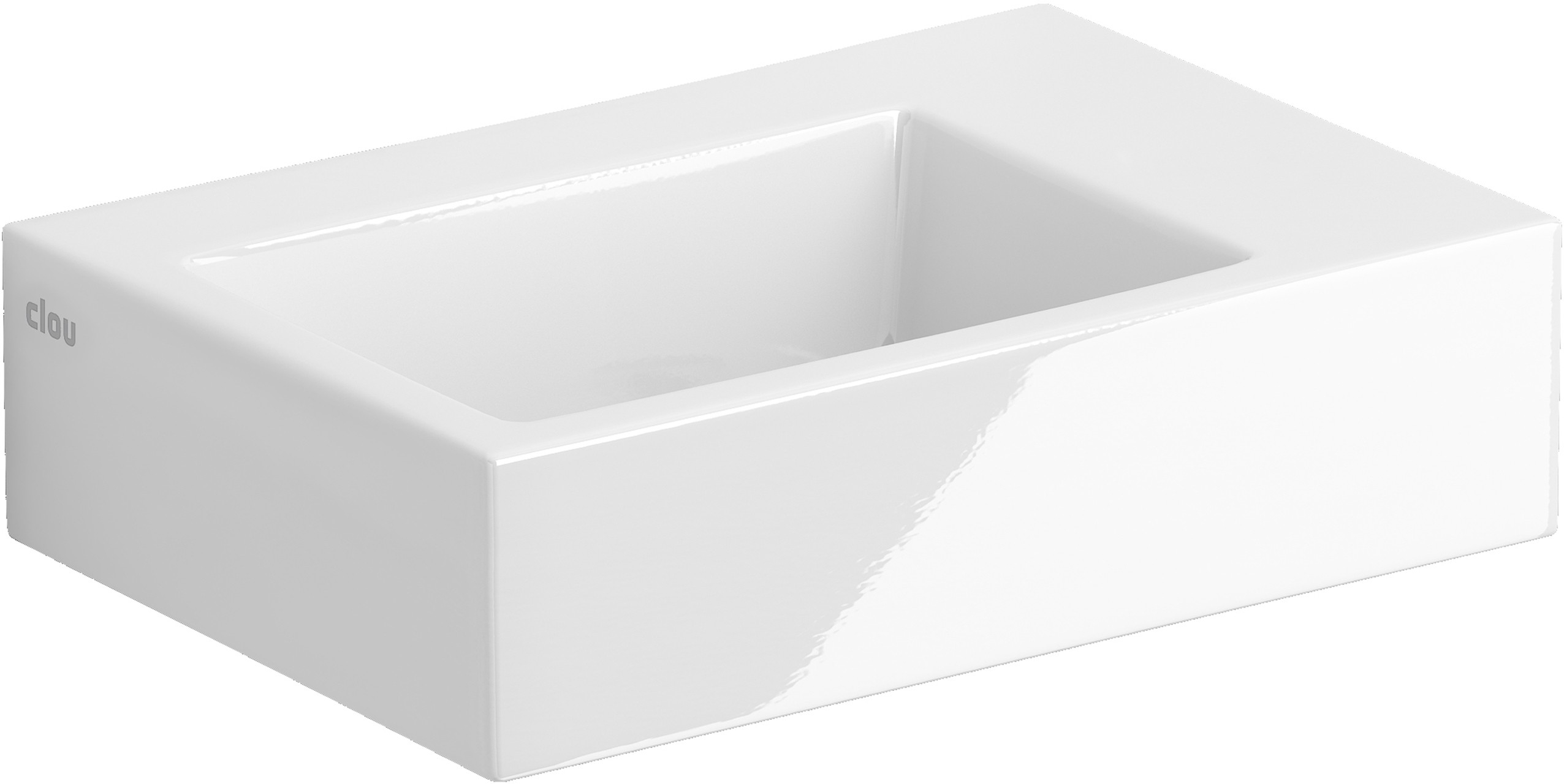 Clou Flush lavabo 36x24.5 cm rectangular clásico-sobre encimera blanco CL/03.03021