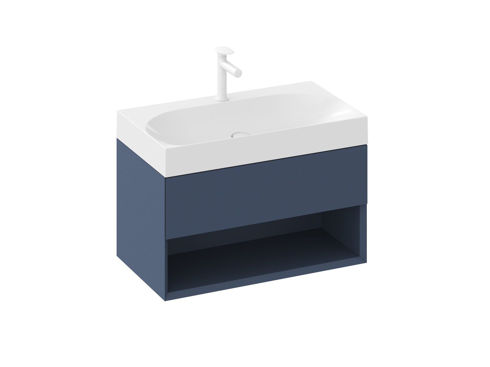 Ravak Lite armario 80x45x43 cm suspendido, para lavabo azul X000001863