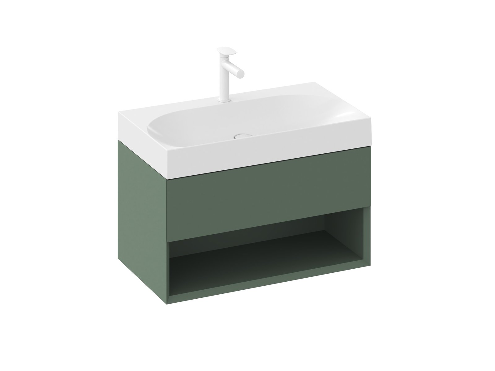 Ravak Lite armario 80x45x43 cm suspendido, para lavabo verde X000001864