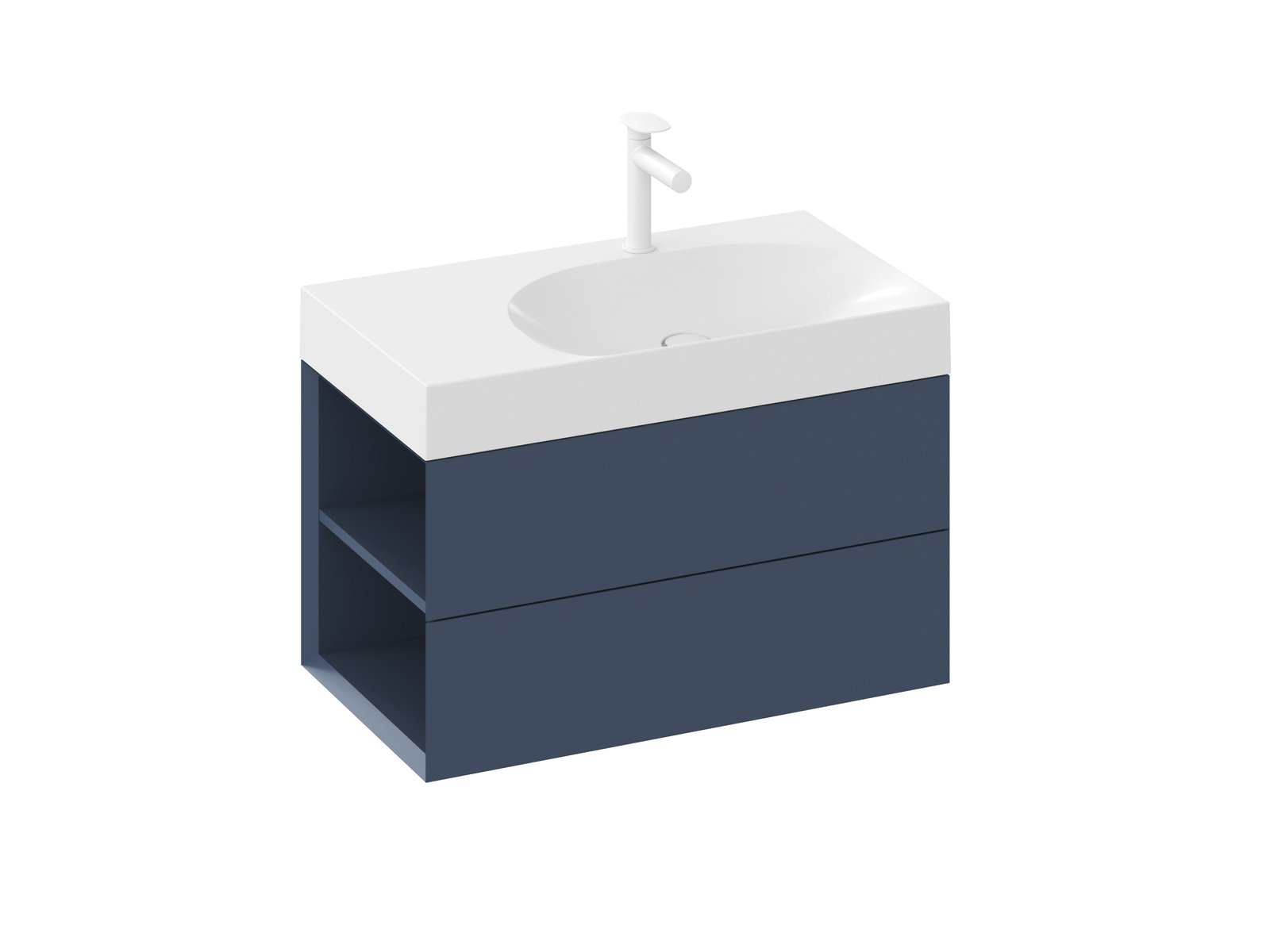 Ravak Lite armario 80x45x43 cm suspendido, para lavabo azul X000001875