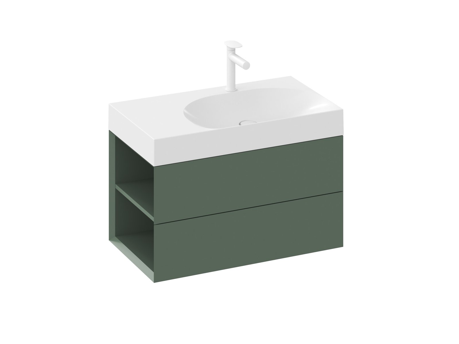 Ravak Lite armario 80x45x43 cm suspendido, para lavabo verde X000001876