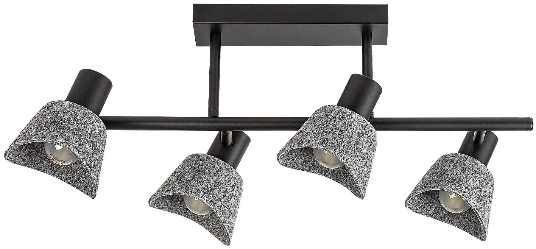 Rabalux Farelia lámpara de techo 4x10 W negro-gris 73010