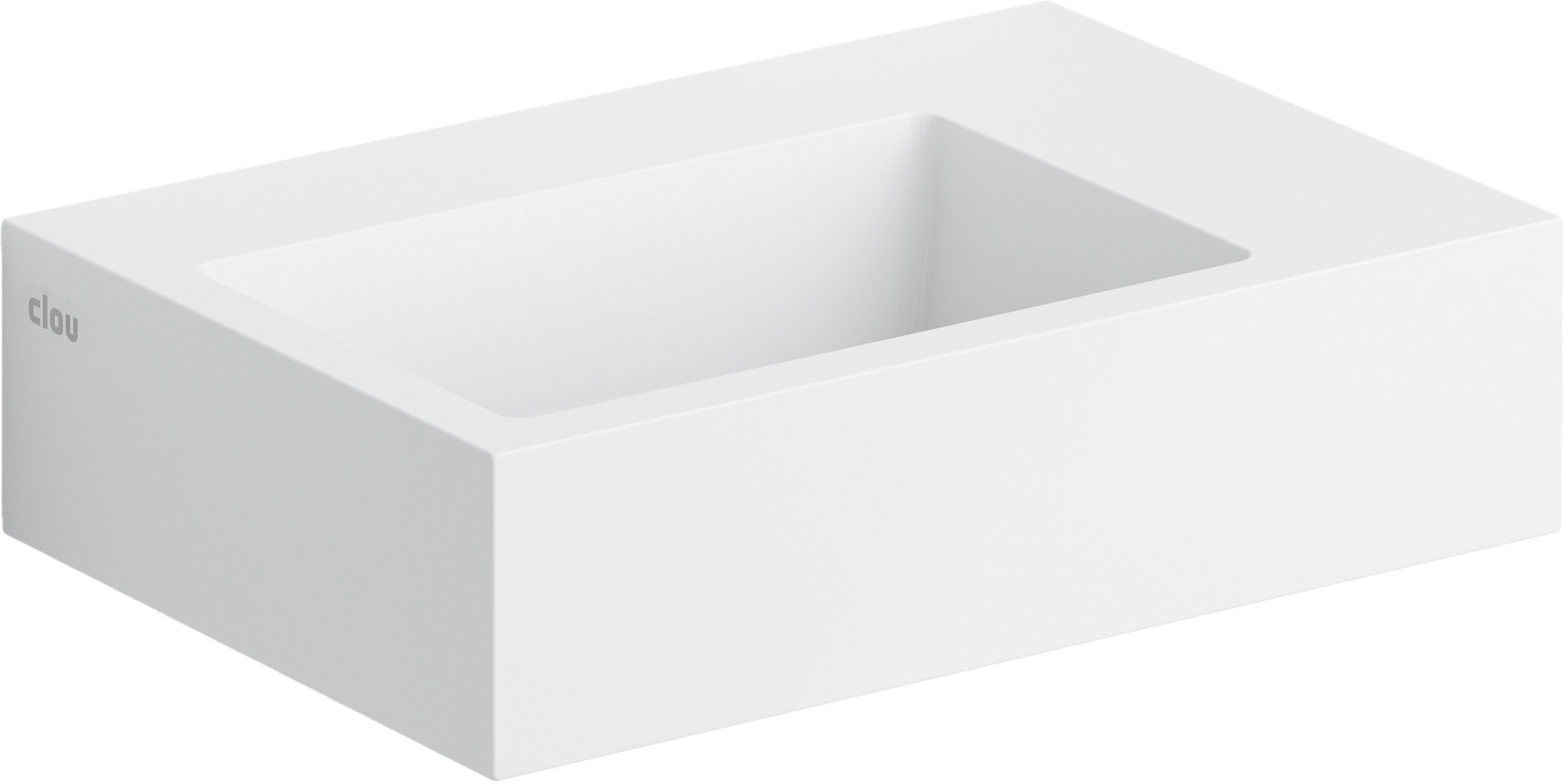 Clou Flush lavabo 36x24.5 cm rectangular clásico-sobre encimera blanco CL/03.13021