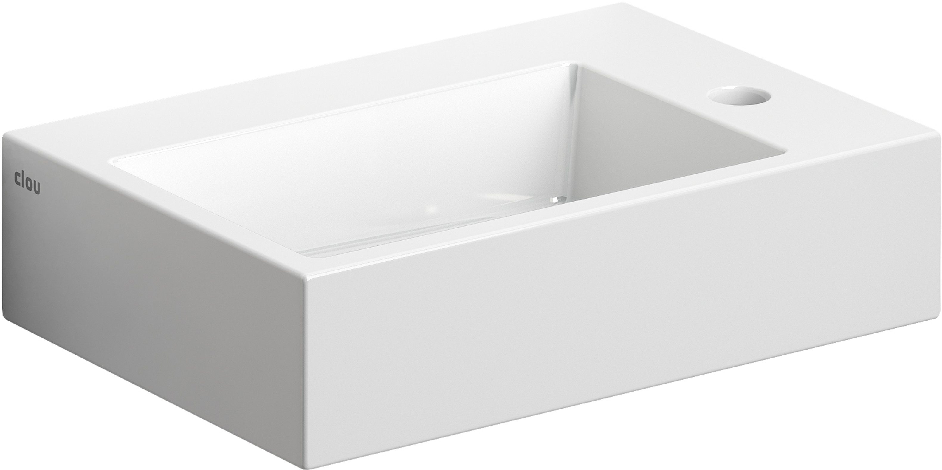Clou Flush lavabo 42.5x29 cm rectangular clásico-sobre encimera blanco CL/03.03220