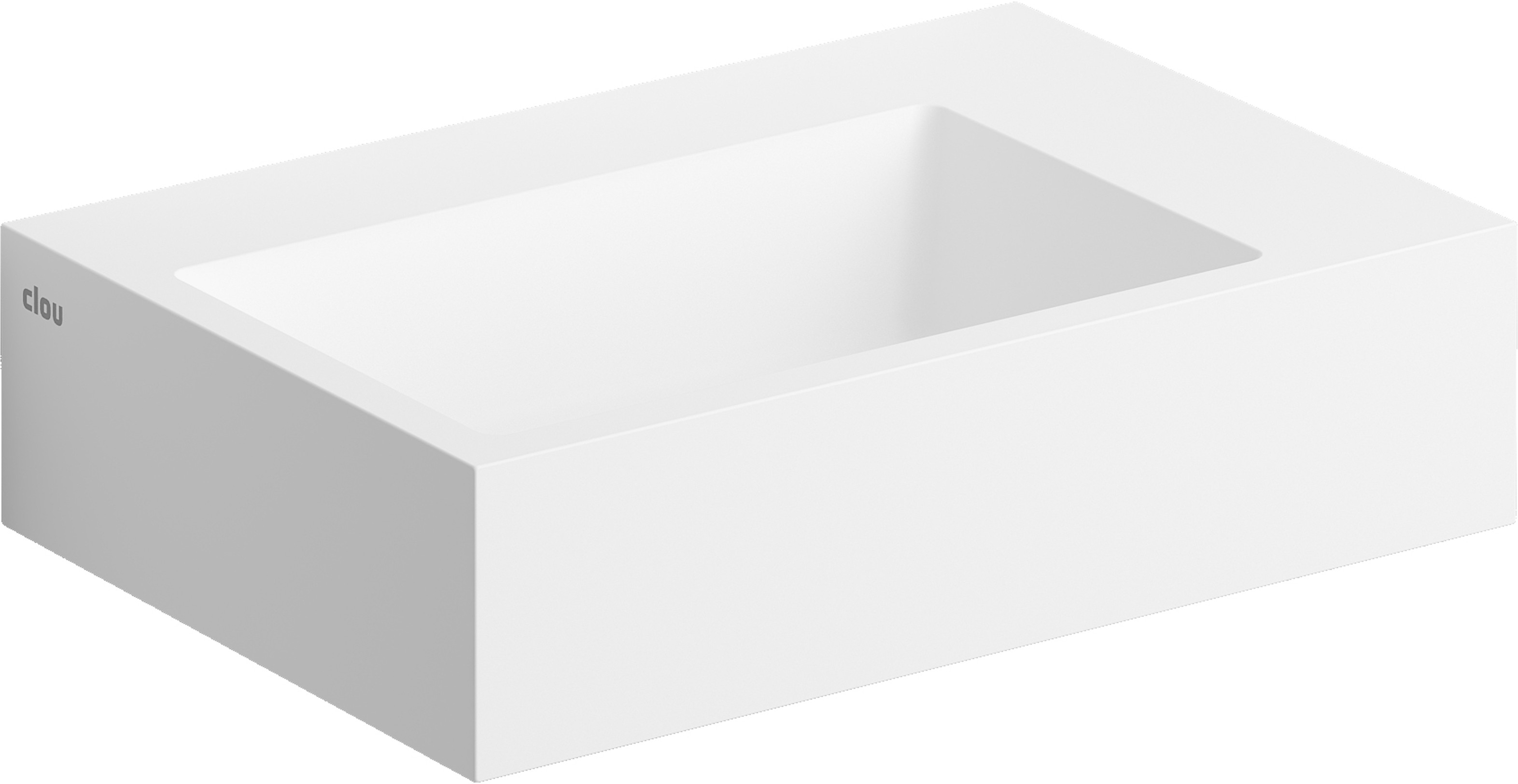 Clou Flush lavabo 42.5x29 cm rectangular clásico-sobre encimera blanco CL/03.13221