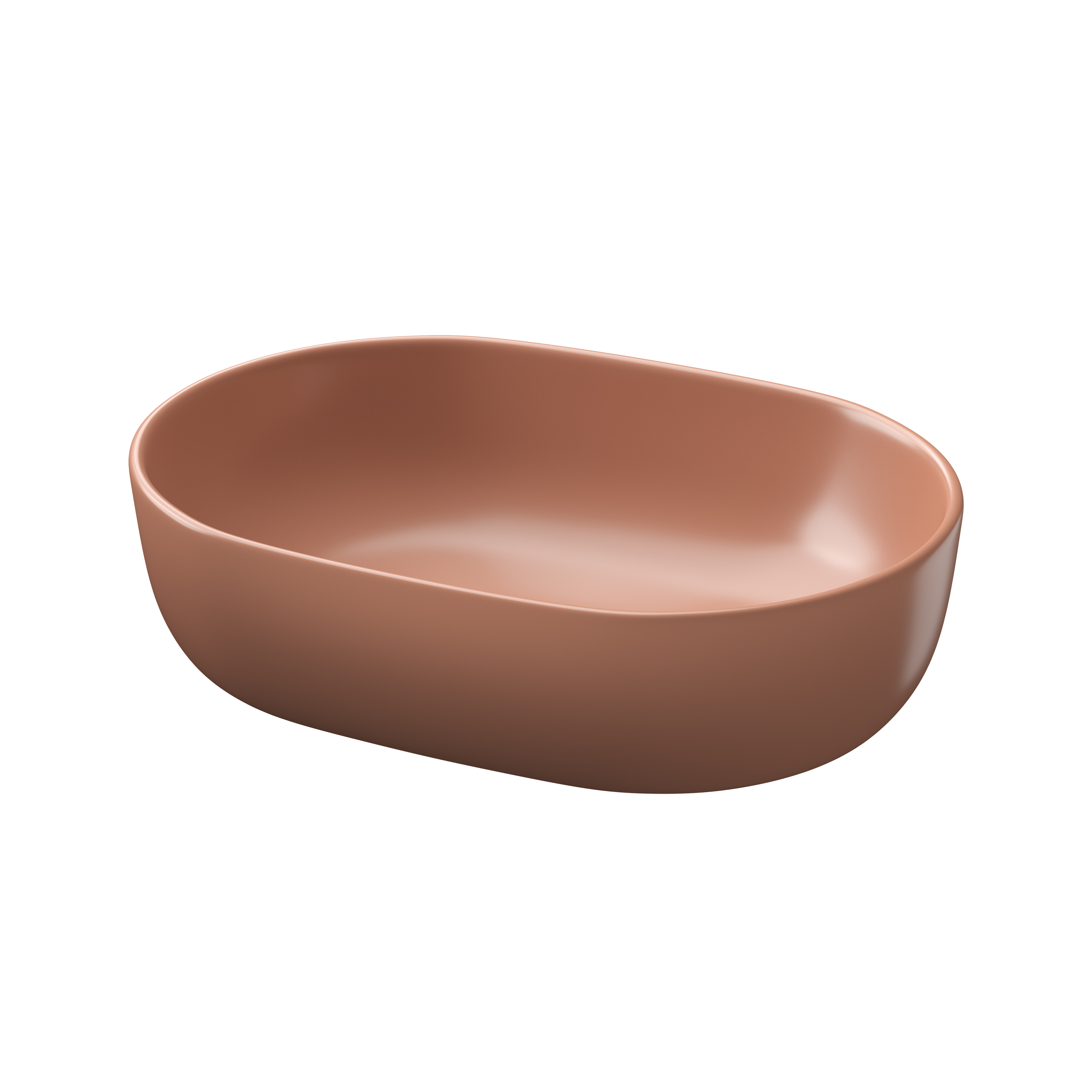 Cersanit Moduo lavabo 50x35.5 cm oval sobre encimera mate K116-131