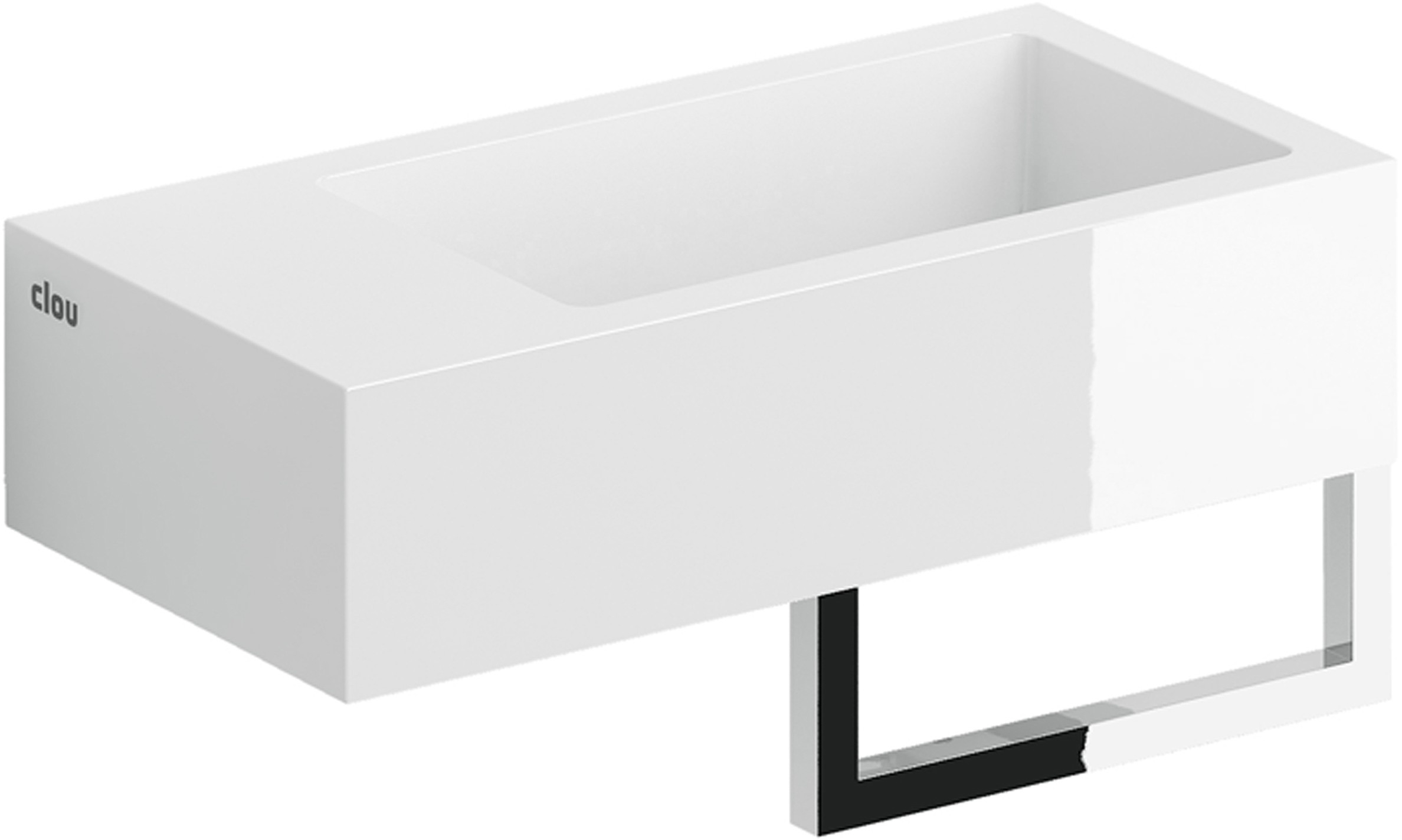 Clou Flush lavabo 36x18 cm rectangular clásico-sobre encimera blanco CL/03.08032.02