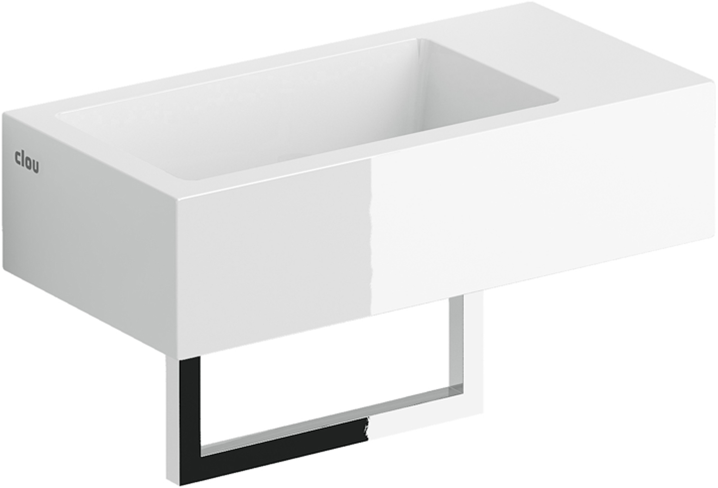 Clou Flush lavabo 36x18 cm rectangular clásico-sobre encimera blanco CL/03.08031.02