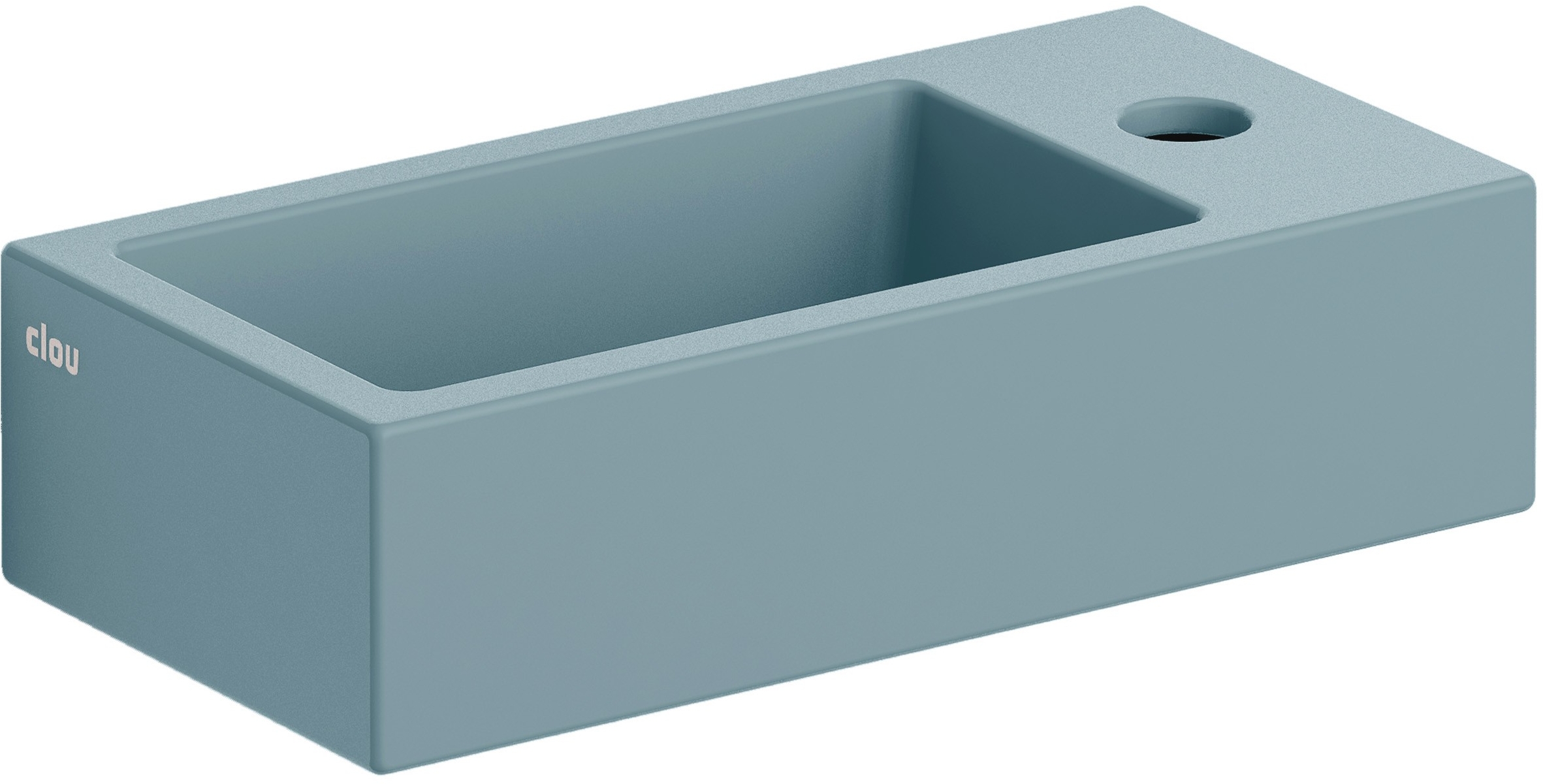 Clou Flush lavabo 36x18 cm rectangular clásico-sobre encimera azul CL/03.38030
