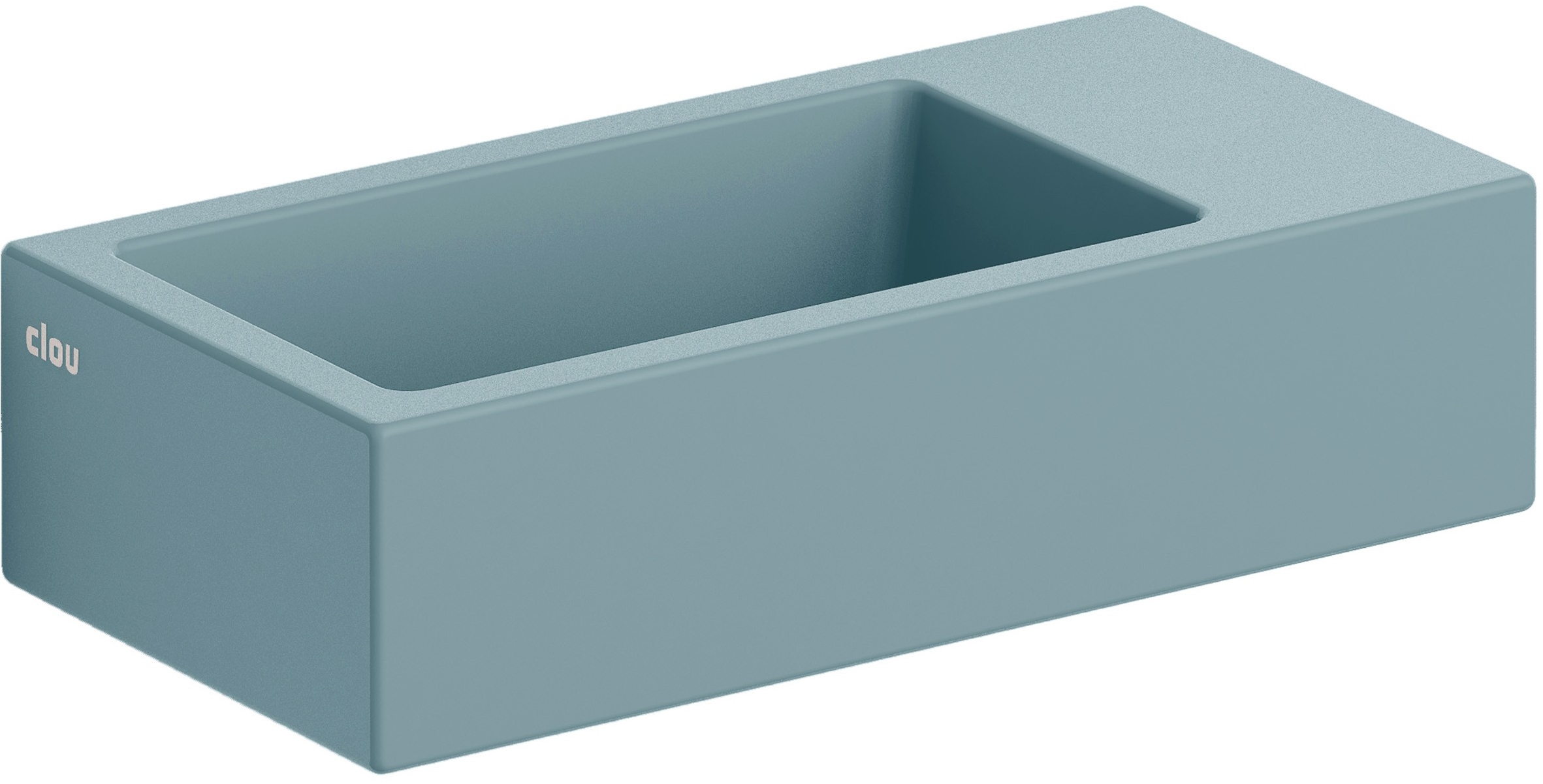 Clou Flush lavabo 36x18 cm rectangular clásico-sobre encimera azul CL/03.38031