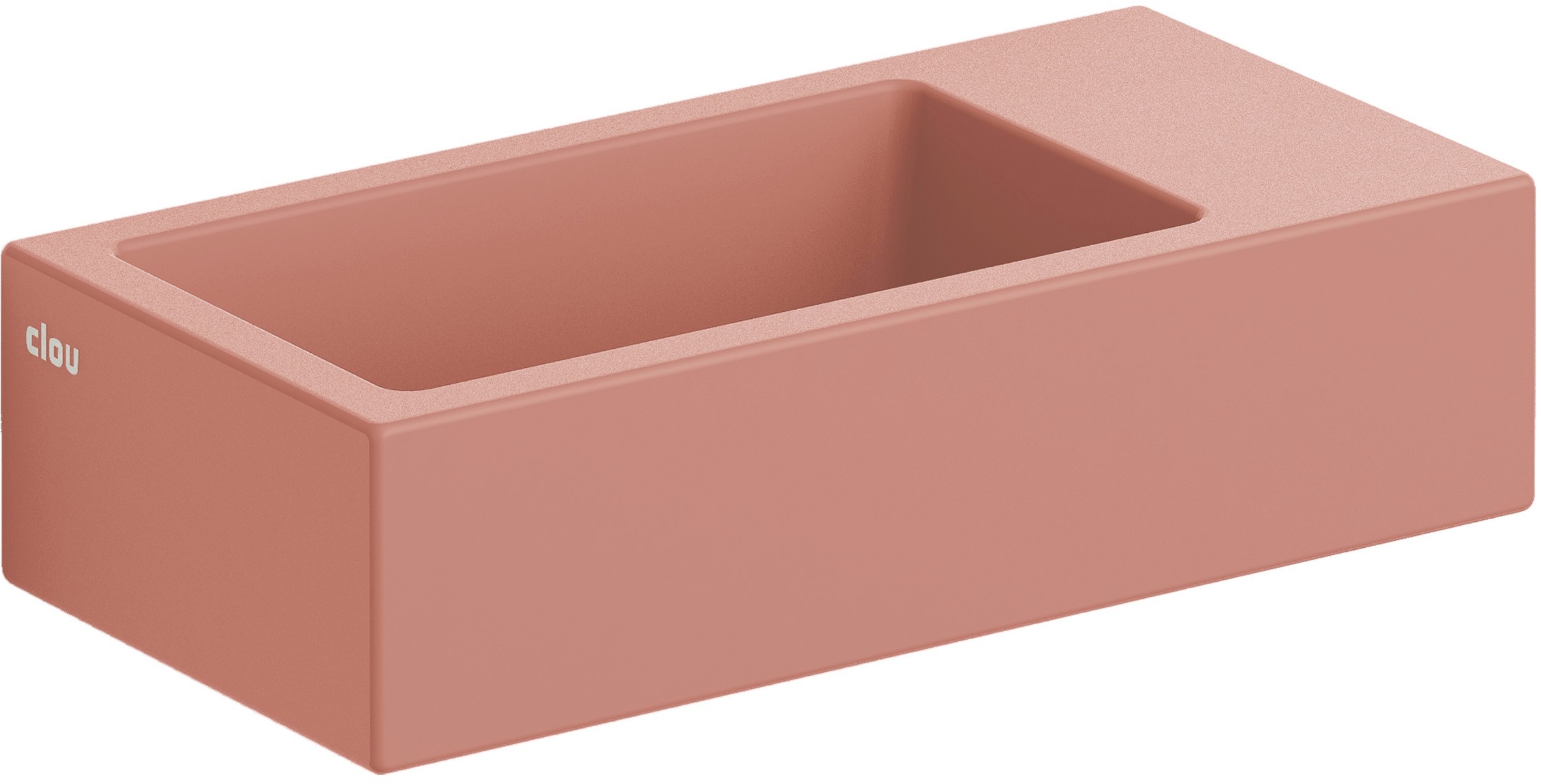 Clou Flush lavabo 36x18 cm rectangular clásico-sobre encimera rosa CL/03.40031
