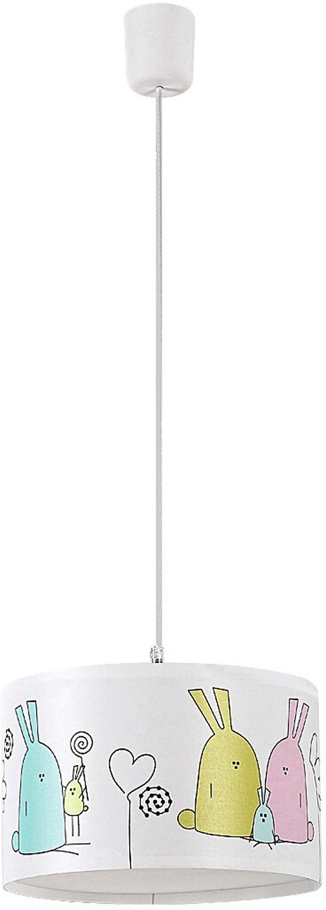 Rabalux Flappy lámpara colgante 1x40 W blanco-multicolor 72166