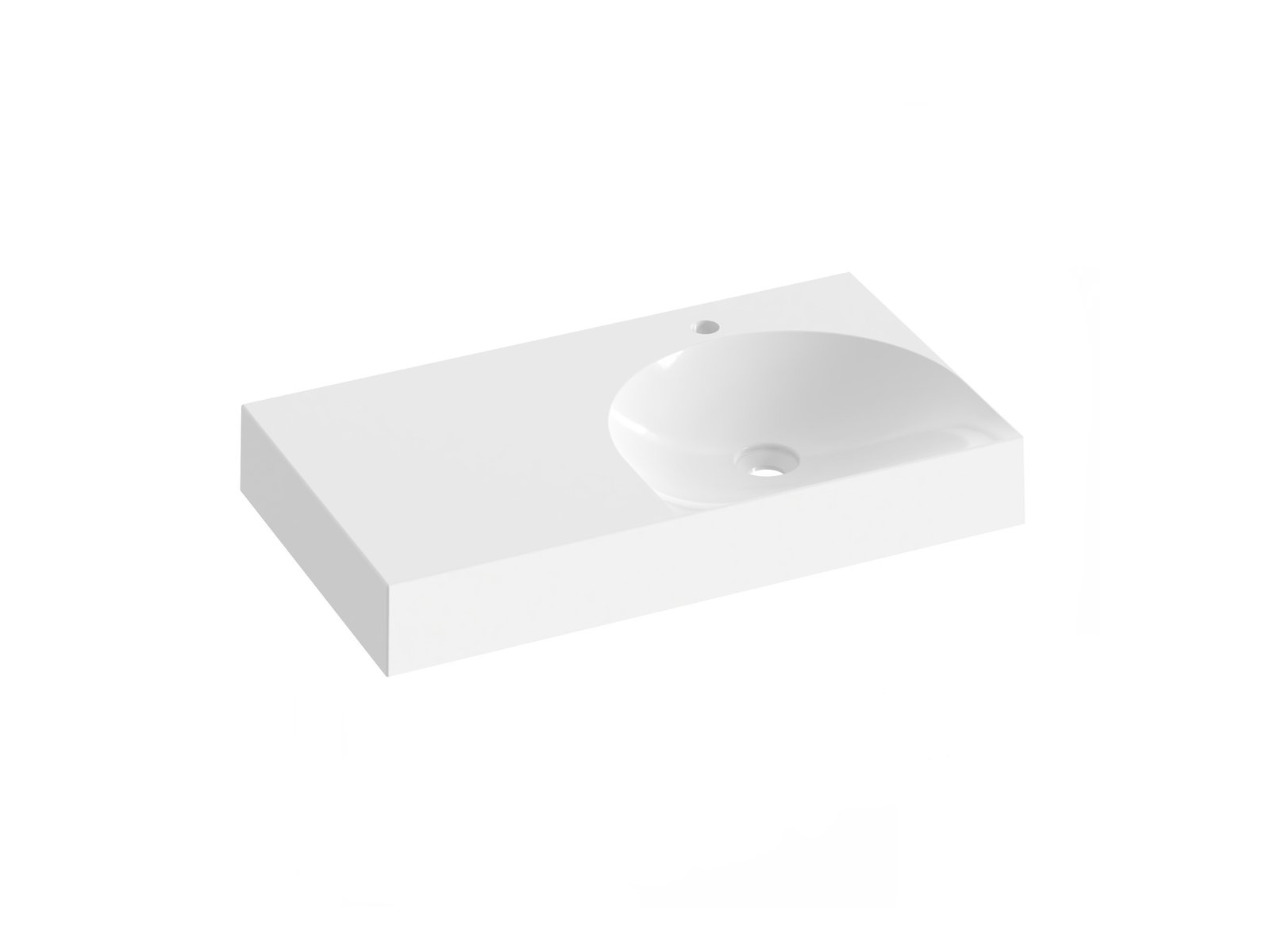 Ravak Lite lavabo 80x45 cm rectangular para mueble blanco XJXL1280000