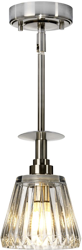 Elstead Lighting Agatha lámpara colgante 1x3 W níquel BATH-AGATHA1P-BN