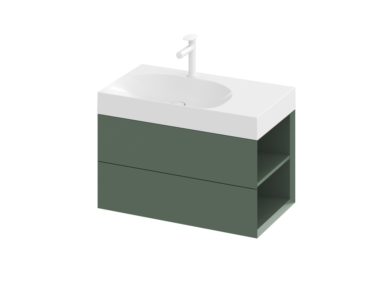 Ravak Lite armario 80x45x43 cm suspendido, para lavabo verde X000001888