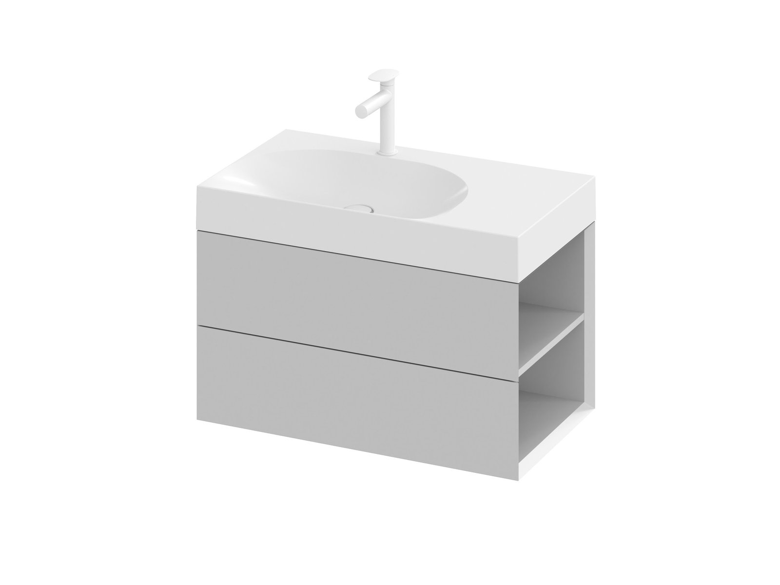 Ravak Lite armario 80x45x43 cm suspendido, para lavabo gris X000001889