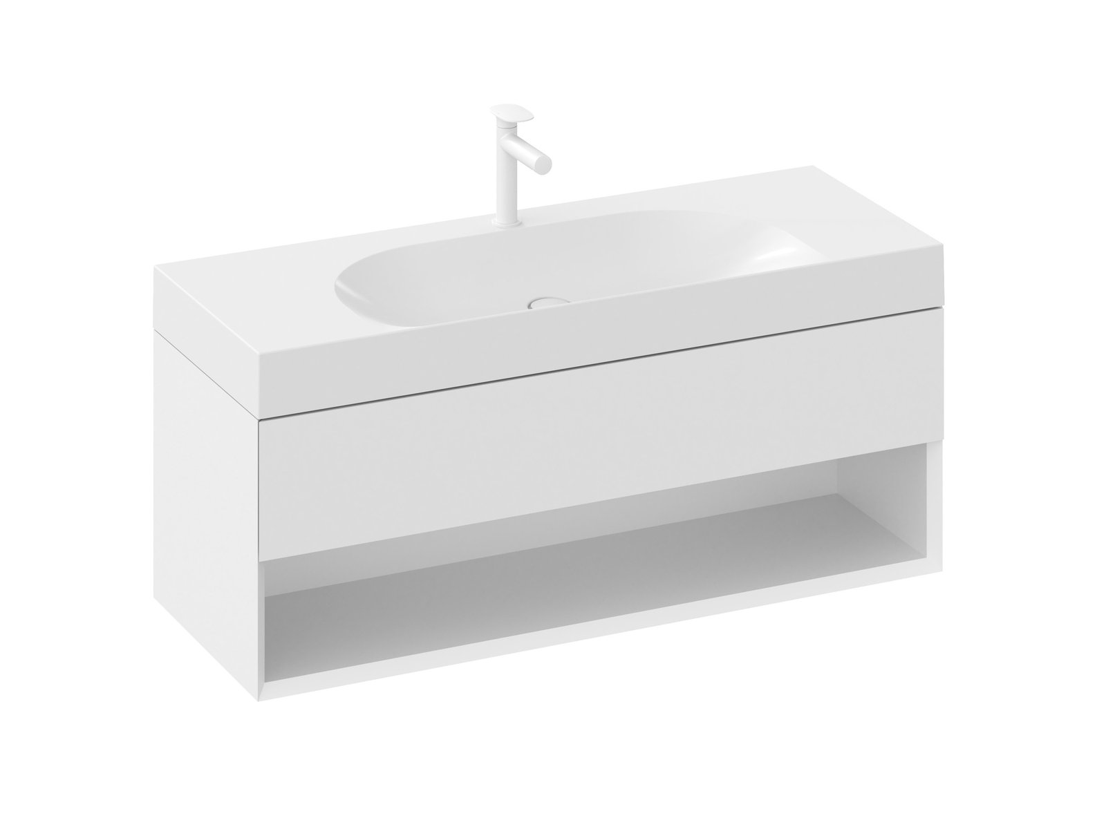 Ravak Lite armario 120x45x43 cm suspendido, para lavabo blanco X000001867