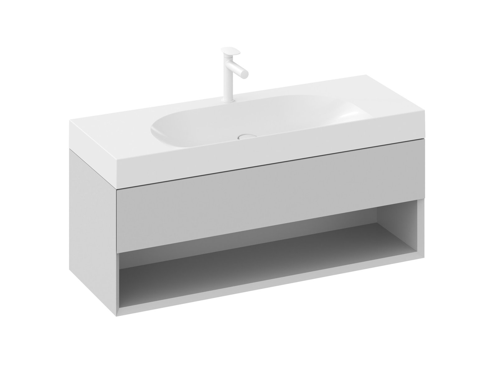 Ravak Lite armario 120x45x43 cm suspendido, para lavabo gris X000001871