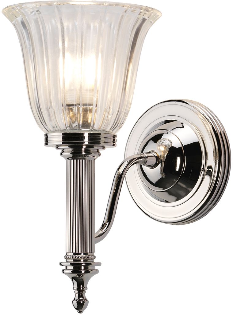 Elstead Lighting Carroll lámpara de pared 1x3 W níquel BATH-CARROLL1-PN