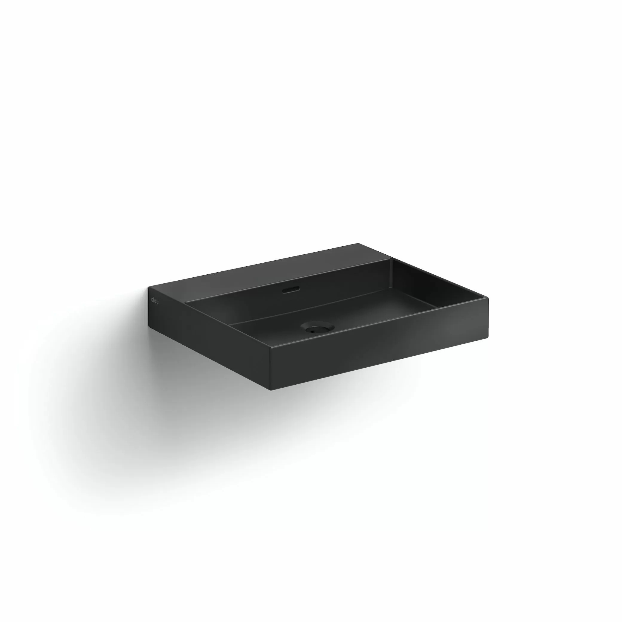 Clou New Wash Me lavabo 50x42 cm rectangular clásico-sobre encimera negro CL/02.30430