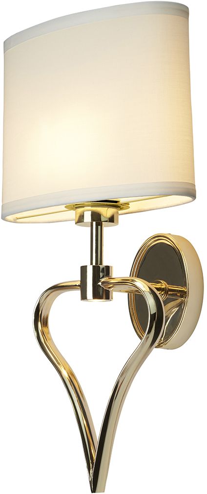 Elstead Lighting Falmouth lámpara de pared 2x3 W blanco-oro BATH-FALMOUTH-FG