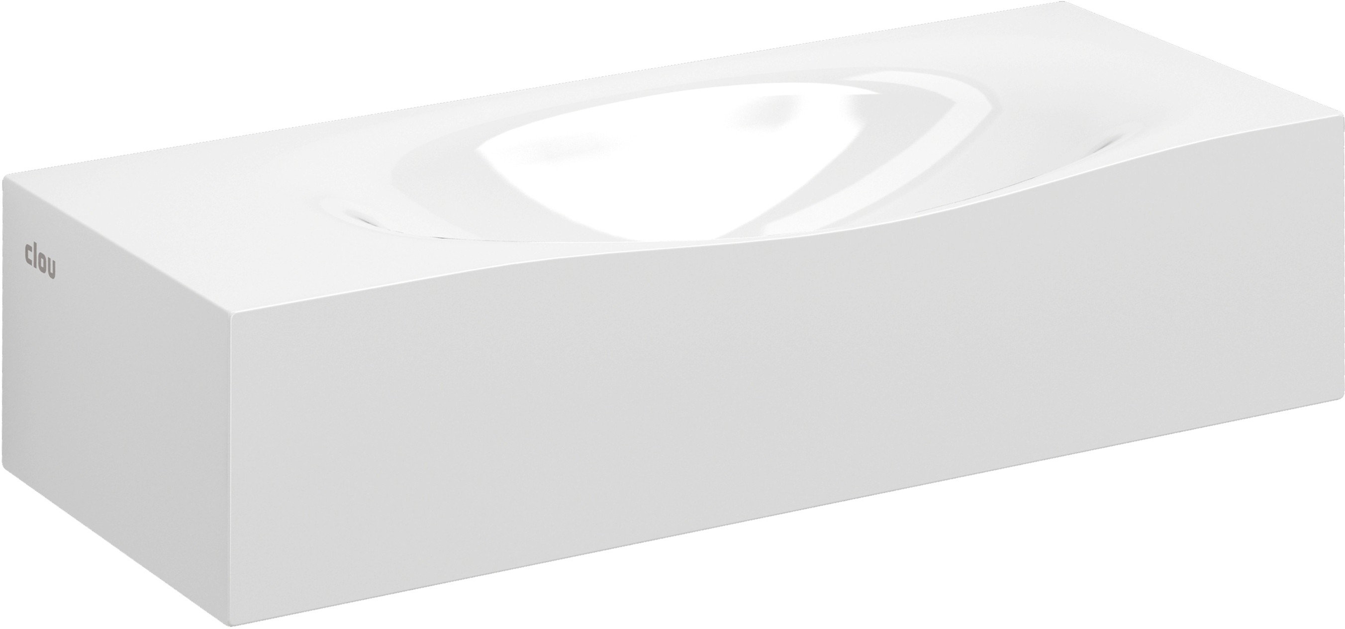 Clou Hammock lavabo 45x18 cm rectangular clásico-sobre encimera blanco CL/03.08370