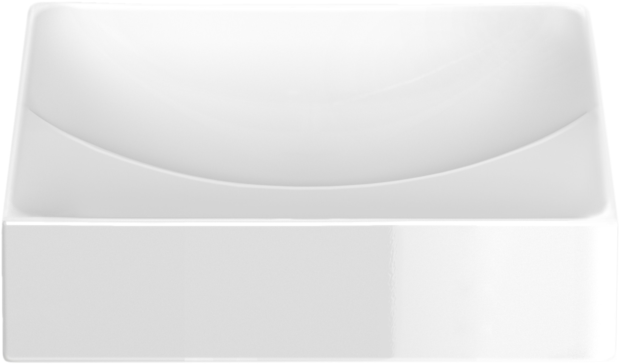 Clou Vale lavabo 28x19 cm rectangular clásico-sobre encimera blanco CL/03.03160