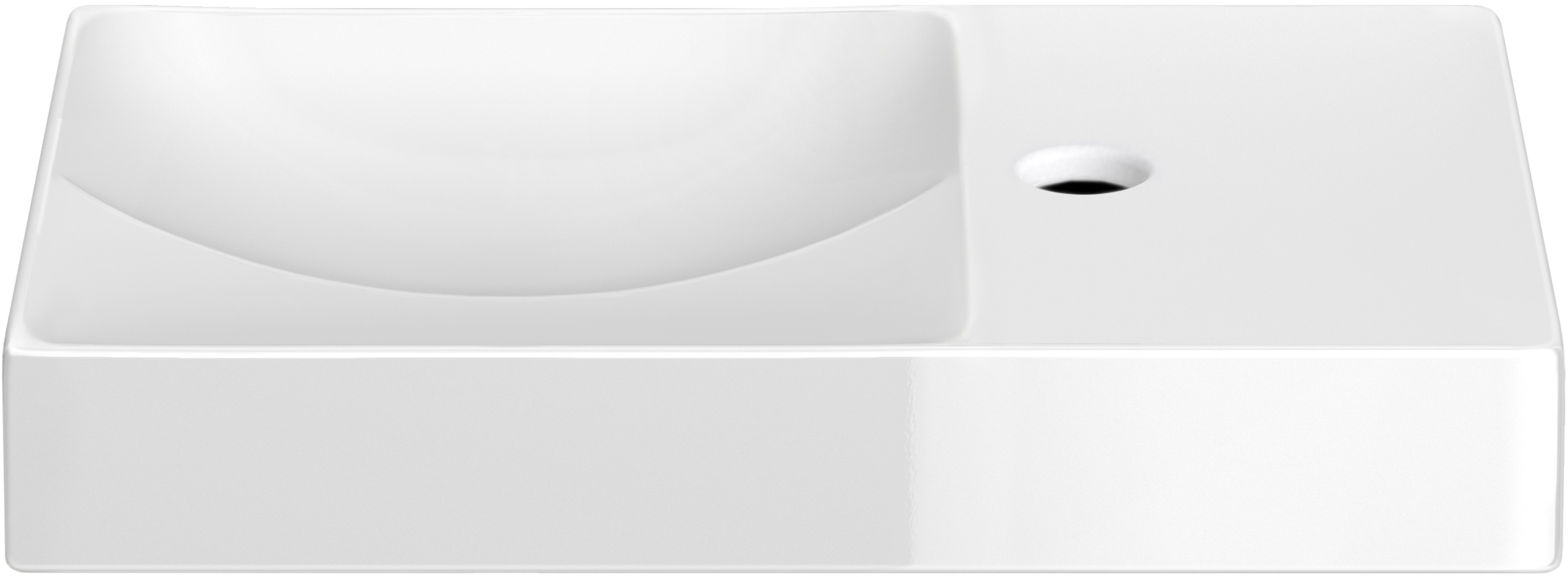 Clou Vale lavabo 45x19 cm rectangular clásico-sobre encimera blanco CL/03.03162.01.R