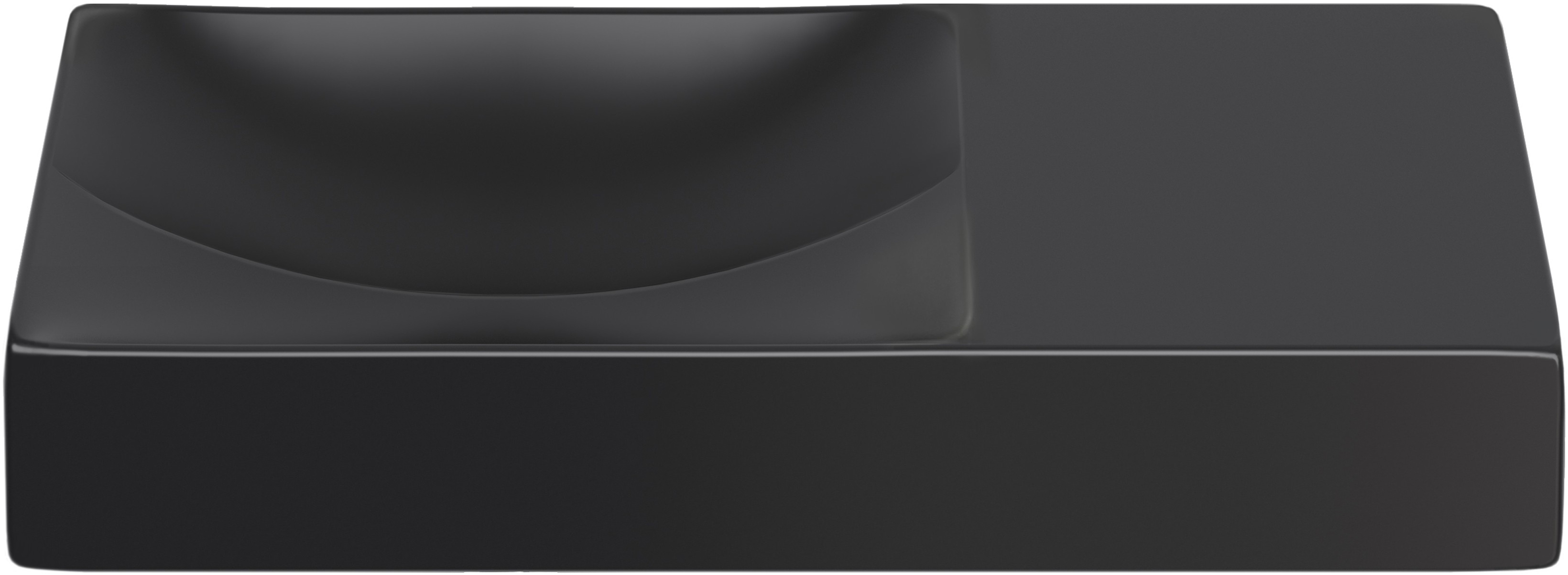 Clou Vale lavabo 45x19 cm rectangular clásico-sobre encimera negro CL/03.30162.R