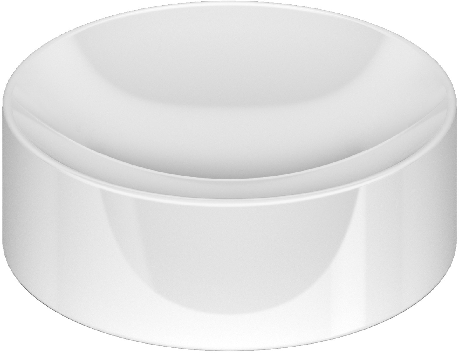 Clou Vale lavabo 22x22 cm circular sobre encimera blanco CL/03.03164