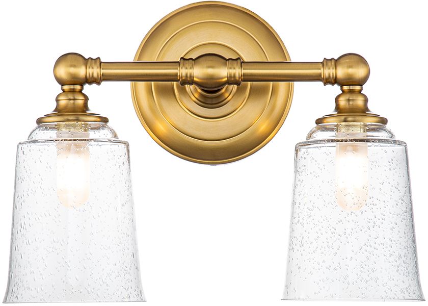 Elstead Lighting Huguenot Lake lámpara de pared 2x3 W latón FE-HUGOLAKE2BATH-BB