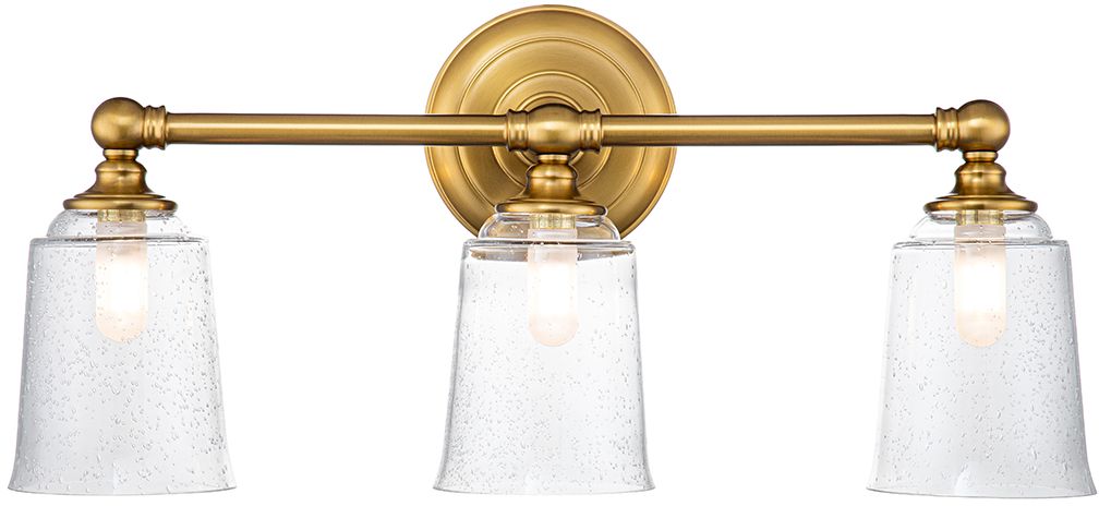 Elstead Lighting Huguenot Lake lámpara de pared 3x3 W latón FE-HUGOLAKE3BATH-BB