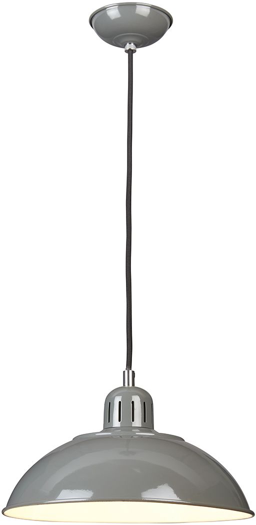 Elstead Lighting Franklin lámpara colgante 1x60 W gris/gris ceniza FRANKLIN-P-GY