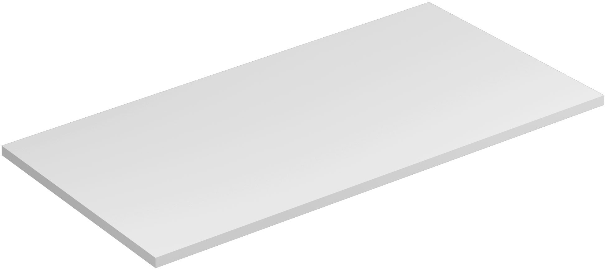 Kludi Icos encimera sobre armario 100x50 cm blanco 50T10053