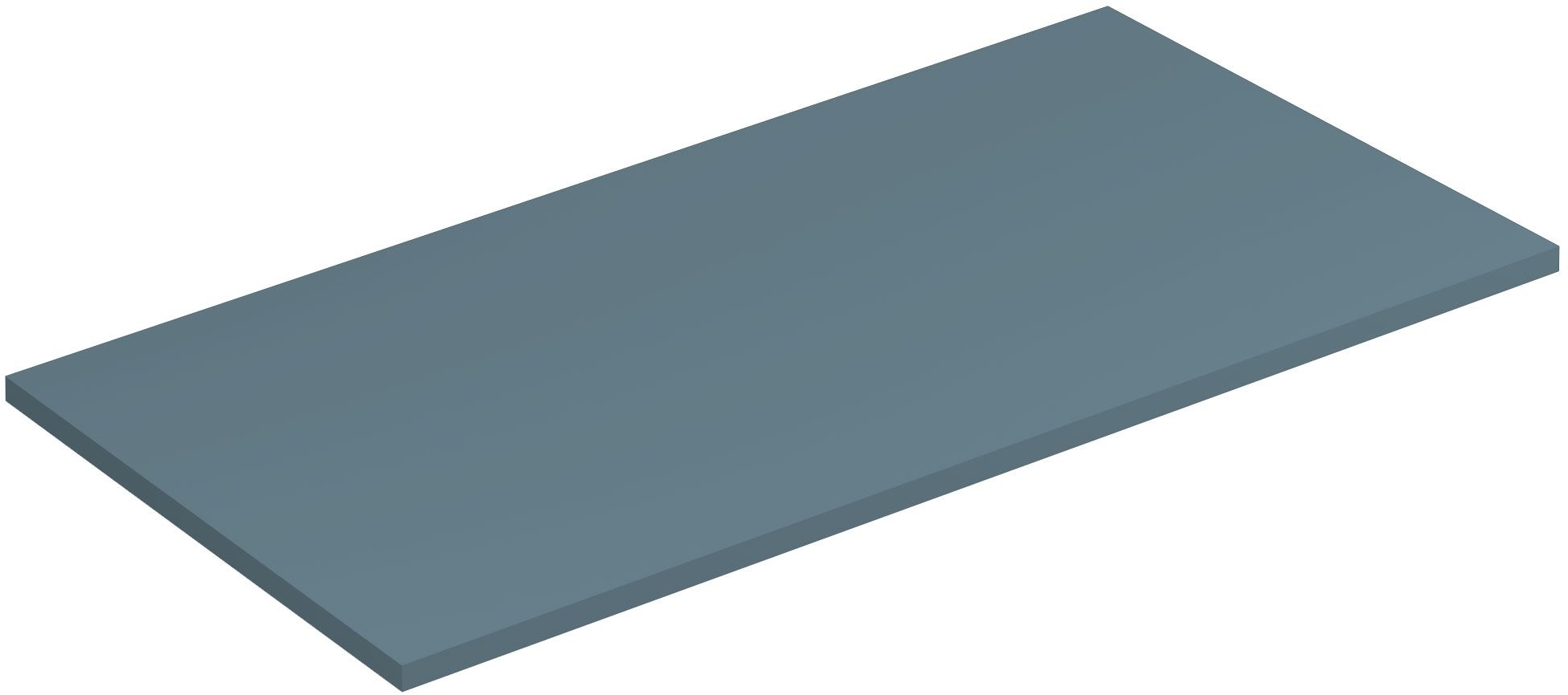 Kludi Icos encimera sobre armario 100x50 cm azul 50T100O3