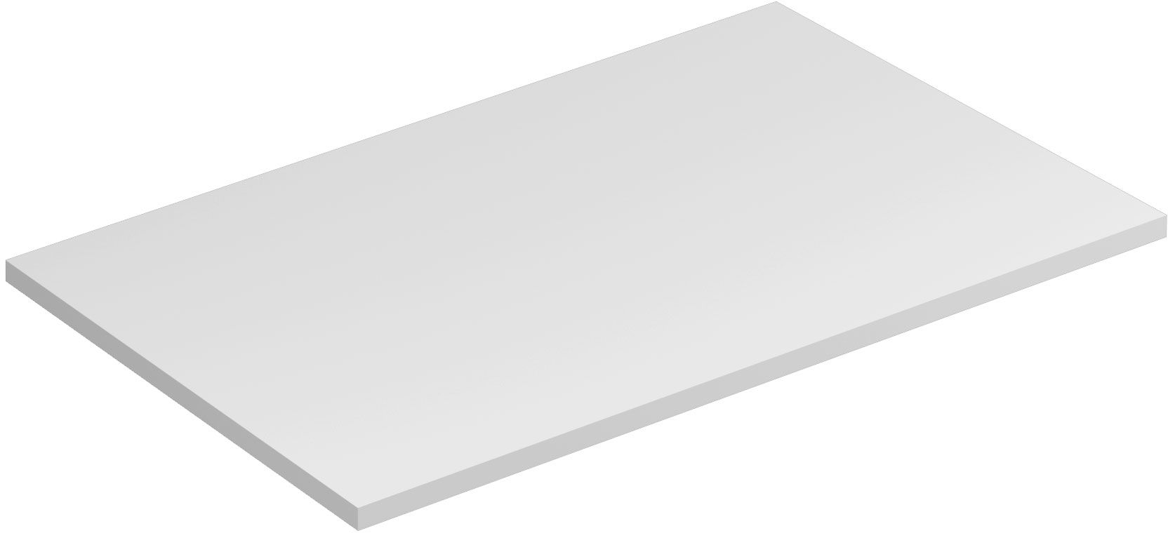 Kludi Icos encimera sobre armario 80x50 cm blanco 50T8053