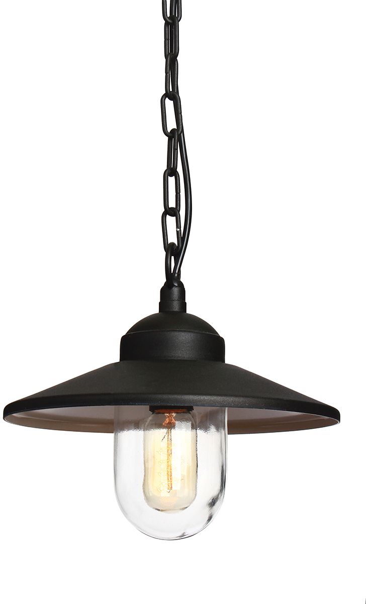Elstead Lighting Klampenborg lámpara colgante 1x W negro KLAMPENBORG8-BK